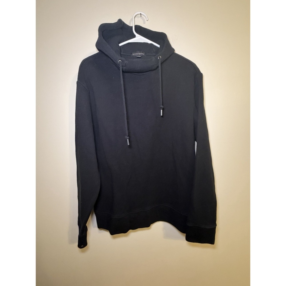 Banana Republic Hoodie Black Sweater Men Size‎ Medium